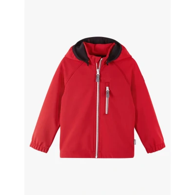 Abbildung von Reima Vantti Softshelljacke für Kinder, Größe: 140, Tomato red