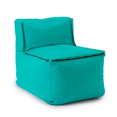 Abbildung von Lumaland Sitzsack Lounge Modular Mittelteil Waschbare &amp; Wasserfeste Sitzmöbel für Innenräume Garten Indoor Outdoor Sitz Garnitur Einfach erweiterbar 54x81x70cm [Türkis]