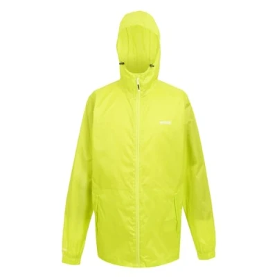 Abbildung von Regatta Herren Mens Waterproof Packaway Jacket Wasserdichte Shell Jacke, Citron Lime,