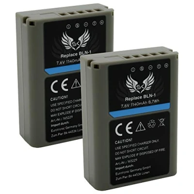 Abbildung von 2X SK Akku Olympus BLN 1 1140mAh für OM D E M1 M5 Mark II/Pen P5 Pen F. PS