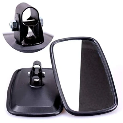 Abbildung von TRUCK DUCK® 2x Universal Rückspiegel 235x145mm Außenspiegel Seitenspiegel Set für Traktor Bagger LKW Wohnmobil Schwarz