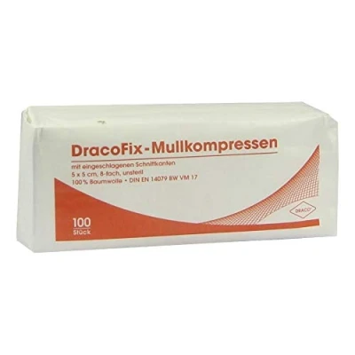 Abbildung von Dracofix Op kompressen Unsteril 5x5cm 8fach 100 St