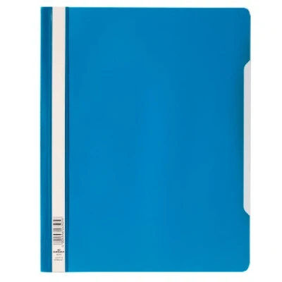 Abbildung von Durable Schnellhefter mit transparentem Deckel, überbreit, 50 Stück, blau, 257006
