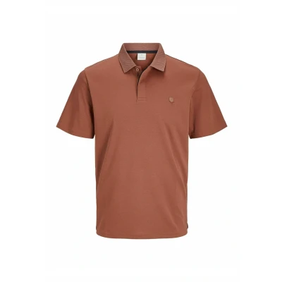 Abbildung von Jack &amp; Jones Premium Jprccrodney SS Poloshirt, Herren, Größe: Small, Redwood burl