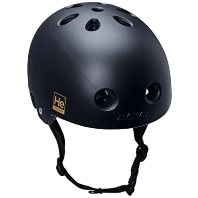 Abbildung von Alk13 Unisex Erwachsene Helium V2 Sporthelme, Schwarz/Gold, M