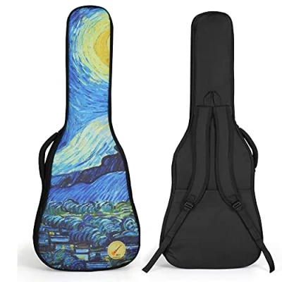 Abbildung von Gitarrentasche 36 39 Zoll Gitarre Tasche Akustik Rucksack Guitar Gig Bag Case Wasserdicht Gitarrenhülle Für Gitarren (36)