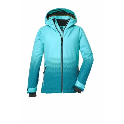 Abbildung von killtec Mädchen Skijacke wasserdicht/Funktionsjacke mit Kapuze und Schneefang KSW 183 GRLS SKI JCKT, helltürkis, 140, 39905 000
