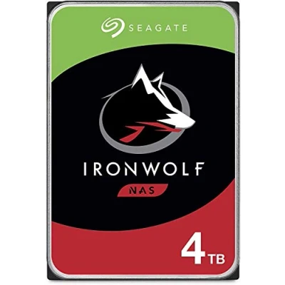 Abbildung von Seagate IronWolf, NAS interne Festplatte 4TB HDD, 3.5 Zoll, 5900 U/Min, CMR, 64 MB Cache, SATA 6GB/s, silber, inkl. 3 Jahre Rescue Service, ST4000VN008