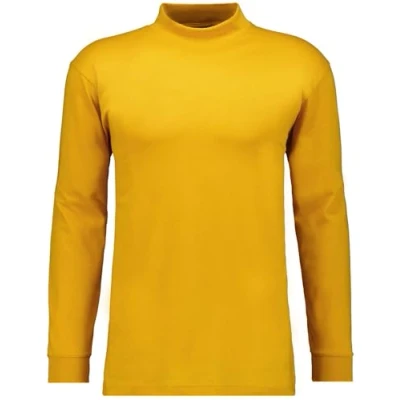 Abbildung von RAGMAN Herren Stehkragenshirt Langarm 3XL, Ocker 530