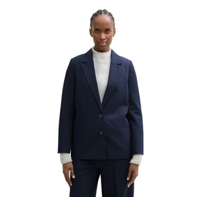 Abbildung von TOM Tailor Denim Modern Blazer Blazer, Damen, Größe: XXL, Sky captain blue