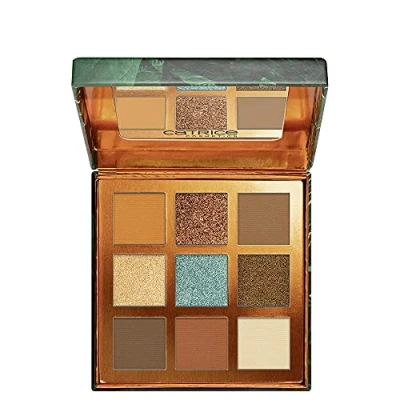 Abbildung von CATRICE Bronze Away To. Eyeshadow Palette, Nr. C01 Panama, mehrfarbig, 9 Farben, sofortiges Ergebnis, glitzernd, matt, schimmernd (10g)