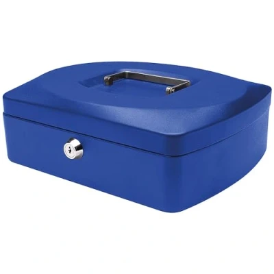 Abbildung von Q Connect KF02624 Geldkassette 25,4 cm blau