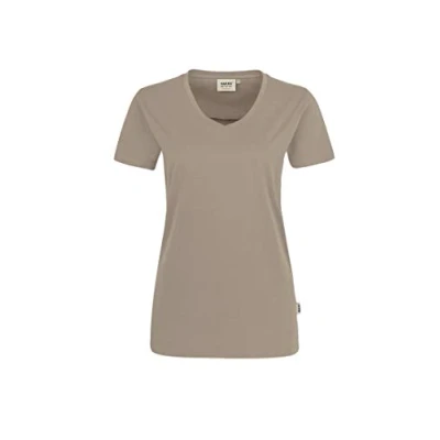 Abbildung von HAKRO Damen V Shirt Performance, Khaki, XL