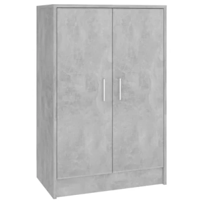 Abbildung von vidaXL Schuhschrank Schuhregal Schuhablage Schuhaufbewahrung Schuhständer Schuhorganizer Schuhkommode Flurkommode Betongrau 60x35x92cm Holzwerkstoff