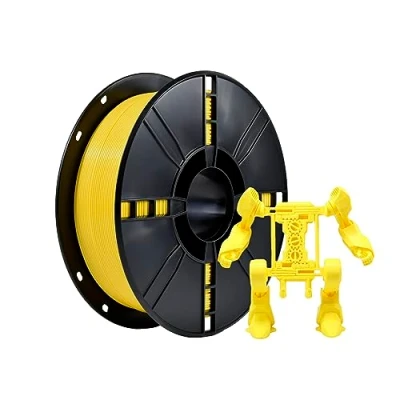 Abbildung von iBOSS PLA Plus (PLA+) 3D Drucker Filament 1,75mm, Maßgenauigkeit +/ 0,02 mm 1 kg Spule (2,2 LBS), Druck für Drucker, Gelb Color