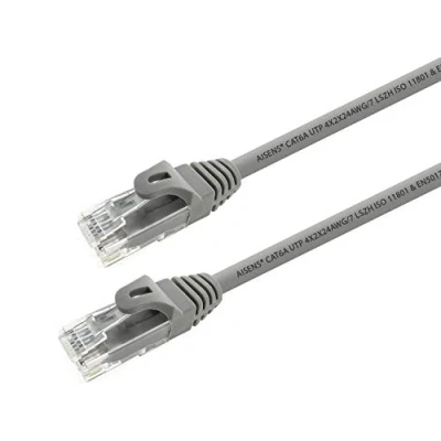 Abbildung von AISENS A145 0330 Netzwerkkabel RJ45 LSZH Cat.6a 500 MHz UTP AWG24, grau, 10 m