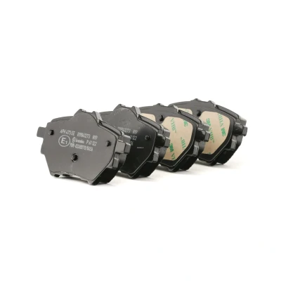 Abbildung von BREMBO P 61 122 Bremsbelagsatz exkl. Verschleißwarnkontakt mit Bremssattelschrauben Zubehör PEUGEOT: 308 SW 2, Rifter MPV, II Schrägheck