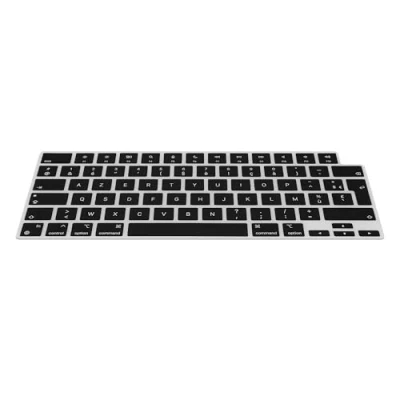 Abbildung von kwmobile Aufbewahrungstasche Tastaturschutz für Apple Macbook Air 13.6 M3 2024 A3113 (1 tlg), AZERTY (Frankreich, Belgien) Silikon Laptop Abdeckung