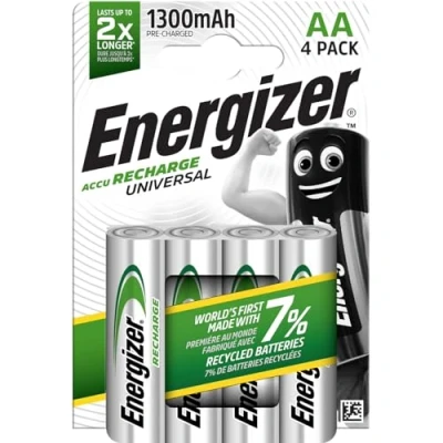 Abbildung von Energizer Batterien AA, wiederaufladbar, 4 Stück, Rechargeable Universal
