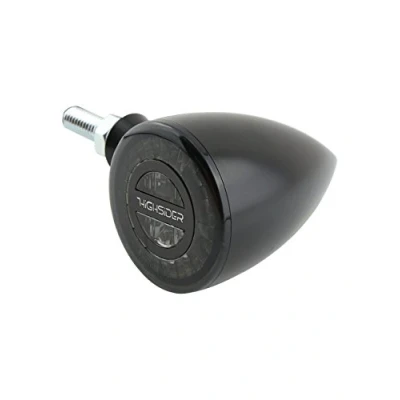 Abbildung von Highsider LED Alu Rücklicht/Blinkerpaar Rocket Bullet Ø45mm schwarz