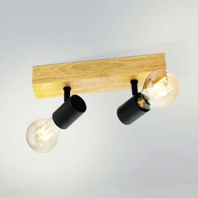 Abbildung von EGLO Deckenspot TOWNSHEND 3, Leuchtmittel wechselbar, ohne Leuchtmittel, Vintage im Industrial Design, Retro Lampe, Fassung: E27
