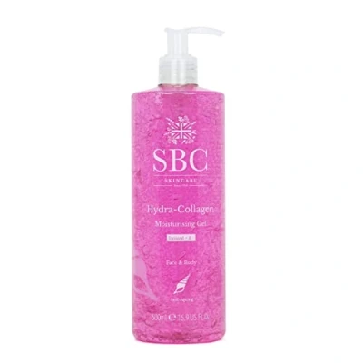 Abbildung von SBC Skincare Feuchtigkeitscreme für Gesicht und Körper mit Meereskollagen 500 ml Reduziert Ausdrucksfalten Spendet Feuchtigkeit Bodylotion Hydra Collagen Moisturising Gel