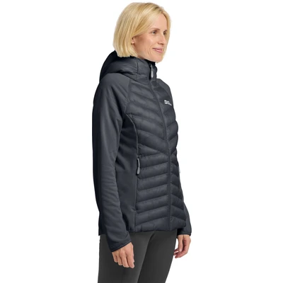 Abbildung von Jack Wolfskin Routeburn PRO Hybrid Winterjacke Graphite cool grey, Damen, Größe: Medium, grey