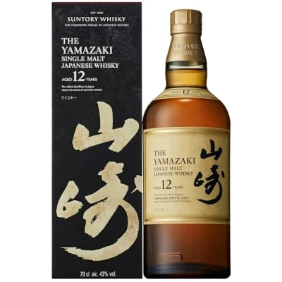 Abbildung von Suntory Yamazaki 12 Jahre Whisky Single Malt Japanischer mit Geschenkverpackung Harmonischer und fein ausgewogener Geschmack 43 % Vol 700 ml