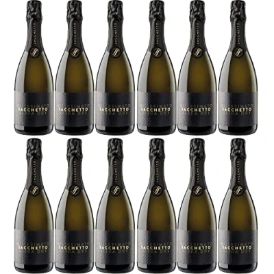 Abbildung von Sacchetto Etichetta Nera Spumante Millessimato Extra Dry Italien I Visando Paket (12 x 0,75l)