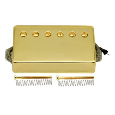 Abbildung von FLEOR Alnico5 Gitarren Humbucker Tonabnehmer Goldene Hals Kompatibel mit Gitarrenparts im LP Stil