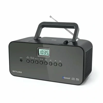 Abbildung von Muse M 22 BT tragbares UKW/ MW Radio mit CD Spieler, Bluetooth, schwarz