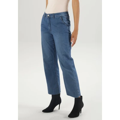 Abbildung von Aniston SELECTED Straight Jeans, mit weitem Bein; regular waist NEUE KOLLEKTION