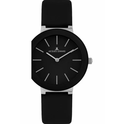 Abbildung von Jacques Lemans Analog Quarz Uhr, Damen, Größe: One Size, Schwarz