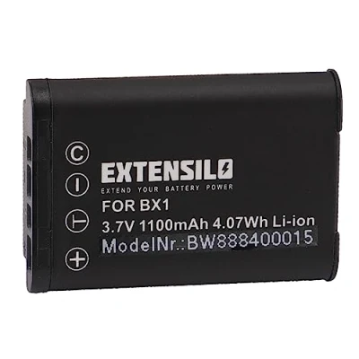 Abbildung von EXTENSILO 1x Akku kompatibel mit Sony Cybershot DSC HX90, HX90V, HX99, HX80, HX95 Kamera (1100 mAh, 3,7 V, Li Ion)