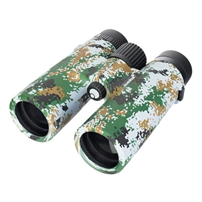 Abbildung von Levenhuk Camo Dots 10x42 Leistungsstarkes Wasserdichtes Fernglas mit Absehen und Entfernungsskala für Einfache Entfernungsmessungen