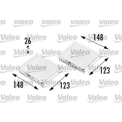 Abbildung von VALEO 698469 Innenraumfilter Partikelfilter 148, 148 123 23 CLIMFILTER COMFORT BMW: 3 Compact