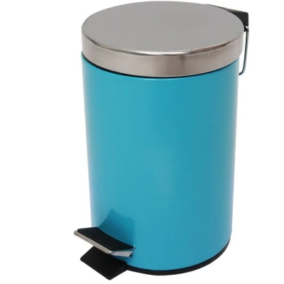 Abbildung von MSV 100208 Kosmetikeimer Mülleimer Treteimer Abfalleimer, blau, 3 Liter mit herausnehmbaren Inneneimer