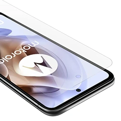 Abbildung von Cadorabo Panzer Schutz Glas für Motorola MOTO G31 / G41 Schutzfolie in Ultra Klar Hüllen freundlich Gehärtetes (Tempered) Dipslayschutz Folie 9H Härte Anti Kratzer