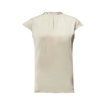 Abbildung von Comma Kurzarmbluse Satin Bluse mit Kappärmeln und Raffung