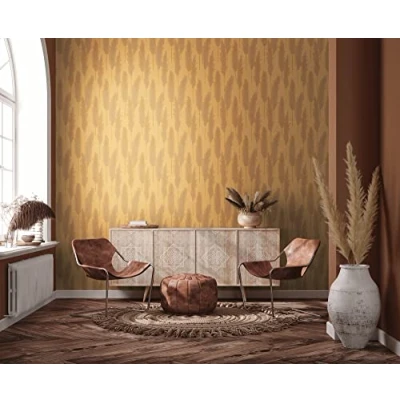 Abbildung von A.S. Création Vliestapete &quot;Hygge&quot;, floral Motiv gemustert, Tapete Schilfgras Pampasgras