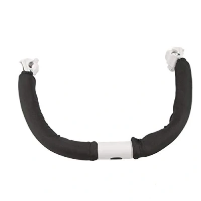 Abbildung von Armlehne Metal Sturdy Universal Stroller Extension Armrest Schiebegriff, Sicheres menschliches Design Kinderwagengriff Bequem für Kinderwagen Baby(black)