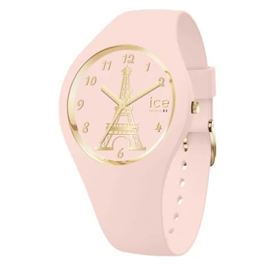 Abbildung von Ice WATCH cocorico Eiffel Tower Soft pink Rosa Mädchenuhr mit Silikonarmband 023246 (Small )