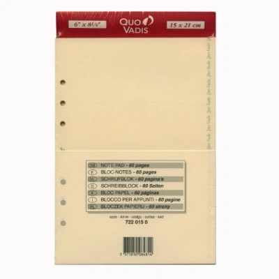 Abbildung von Quo Vadis Nachfüllpack T21, Elfenbeinfarben, 15 x 21 cm