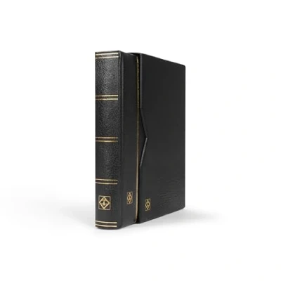 Abbildung von Premium leder, Einsteckalbum A4 inkl. Schutzkassette, Einband Schwarz
