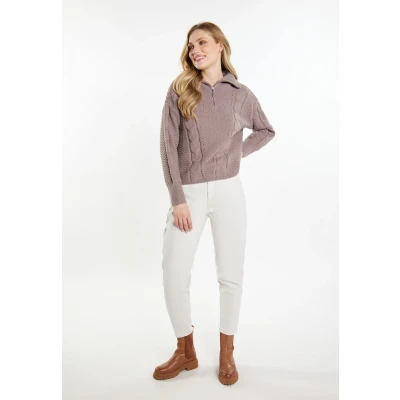 Abbildung von Dreimaster Incus Strickpullover, Damen, Größe: XL/XXL, Schlamm