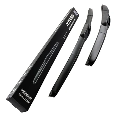 Abbildung von 650mm 400mm HYBRID FLEX AERO JAPAN TECHNOLOGY 2x Front Scheibenwischer Wischerblätter Set Scheibenwischerblätter Satz für Frontscheibe mit Hakenbefestigung. INION