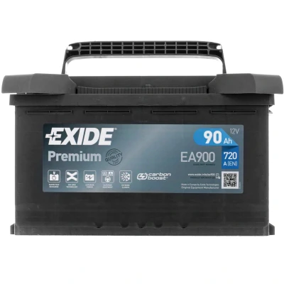 Abbildung von EXIDE PREMIUM EA900 Batterie 12V 90Ah 720A B13 AUDI: A6 C5 Limousine, A4 B5 TT Coupe, VOLKSWAGEN: TRANSPORTER 4 Bus, Passat GP Limousine