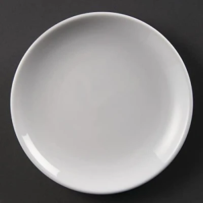 Abbildung von Olympia Whiteware Coupé Servierteller, aus Porzellan, für den Restaurantbedarf, 180 mm, 12 Stück