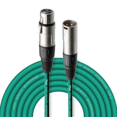 Abbildung von Stagg 6 m hochwertigen XLR auf Stecker Mikrofon Kabel grün