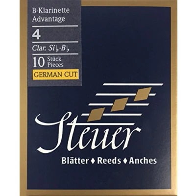 Abbildung von Steuer Blatt BB Klarinette Blue Line Advantage deutscher Schnitt 10er Packung Gr.4